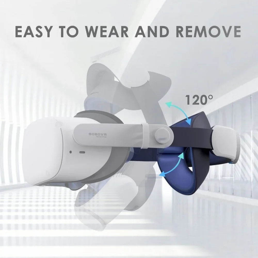 BOBOVR M1 Plus Head Strap,Compatible with Quest 2,Elite Strap Enhanced Support